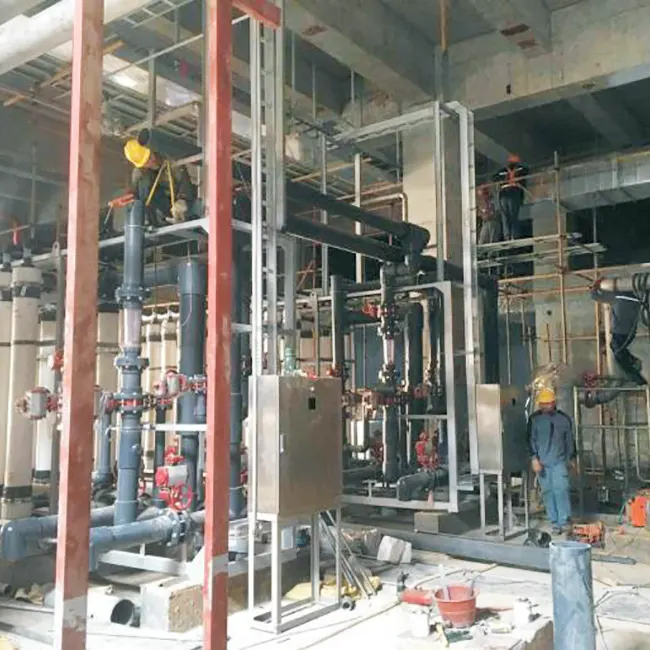 Ceardlann cóireála uisce cás ar an láthair